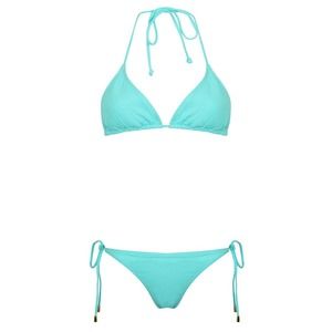 Pink House Mustique Turquoise Bikini Set